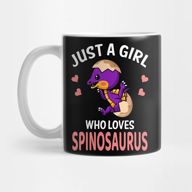 Just A Girl Who Loves Spinosaurus I Kinder Dino by Shirtjaeger